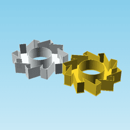 Spiral10, nestable box (v2) 3d model