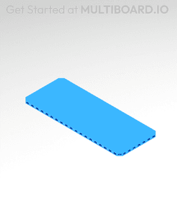 10x4 MU - Plain - MultiBoard Plate 3d model