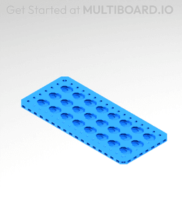 4x9 MU - Point Hole MU - MultiBoard Plate 3d model