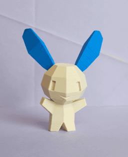 Minun Low Poly Pokemon 3d model
