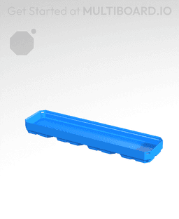 4x1x0.25 CU - Simple Walls - Multibin Shell 3d model