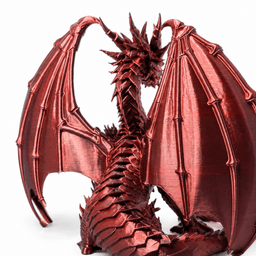 OBSIDIAN FLAME DRAGON / GOTHIC DECOR / SHELF SCULPTURE DECOR / MODERN DRAGON SCULPTURE 3d model