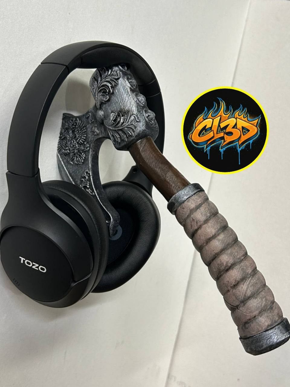 English Hatchet - Ornate - Headphone Hanger 3d model