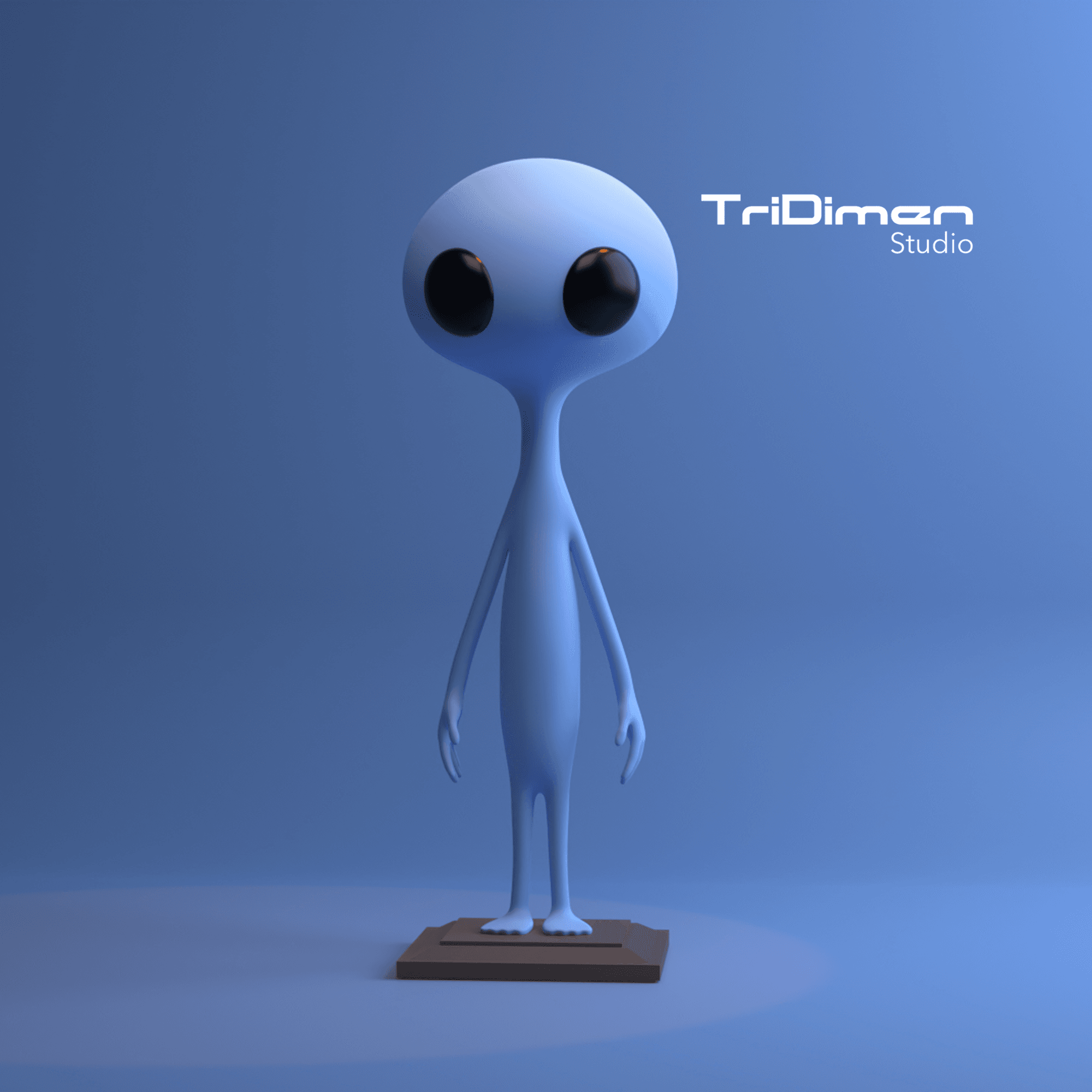 Cute Alien 3d model
