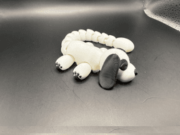 Cute Tiny Articulated Doggie (3 tail lengths) 3d model