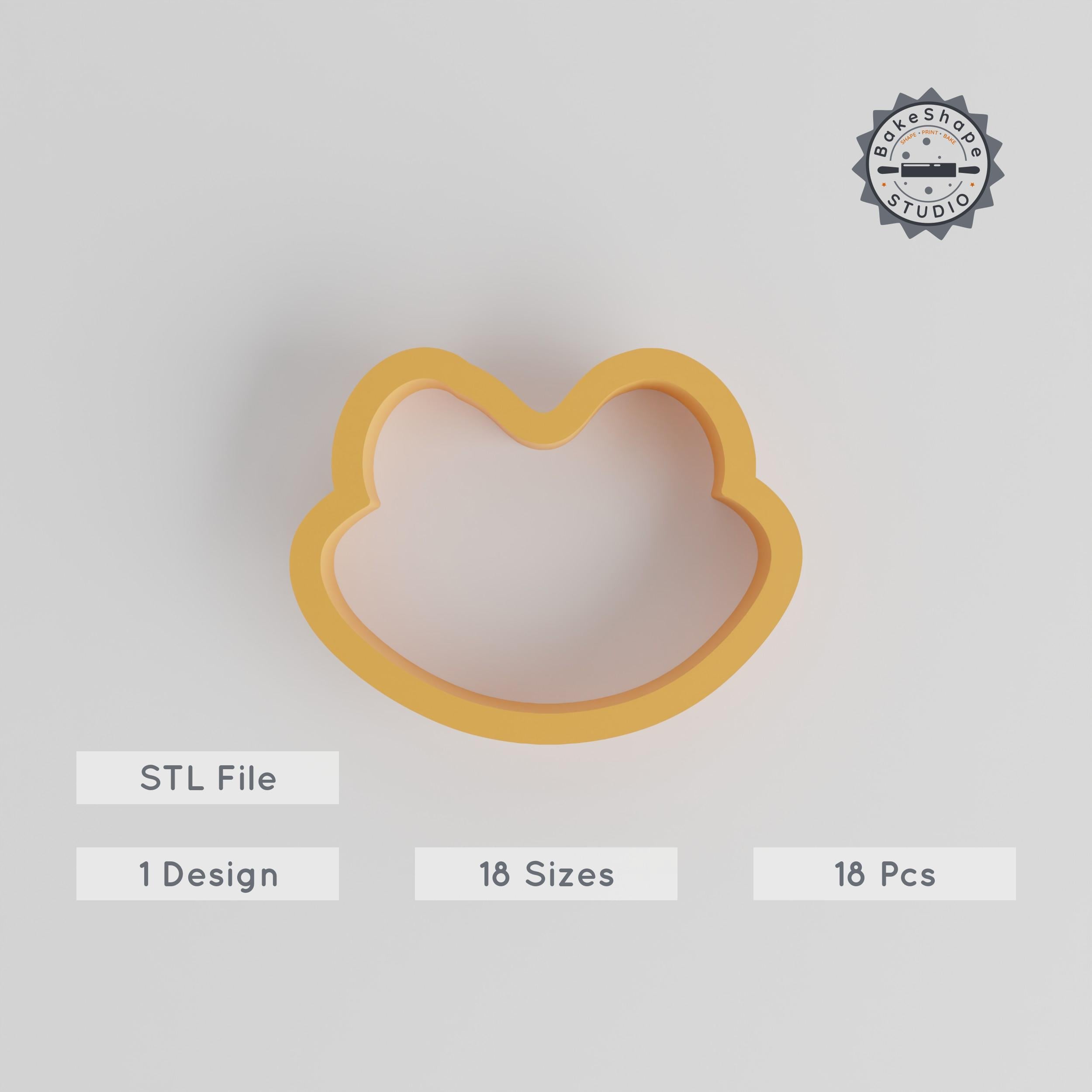 Frog Shape Cutter Set, 18 Sizes, Perfect for Cookies, Fondant & Clay, Animal-Themed Amphibian Wildlife Design PRODUCT_2760 3d model
