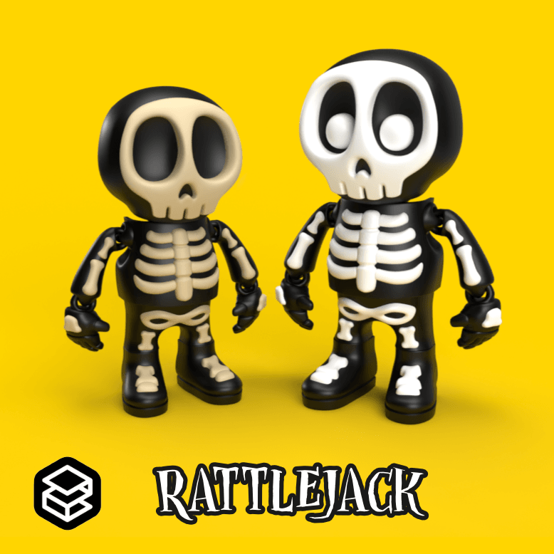 RattleJack - The cute skeleton 3d model