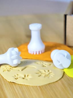Ceramic Clay Stamp Set – Alphabet & Numbers 3d model