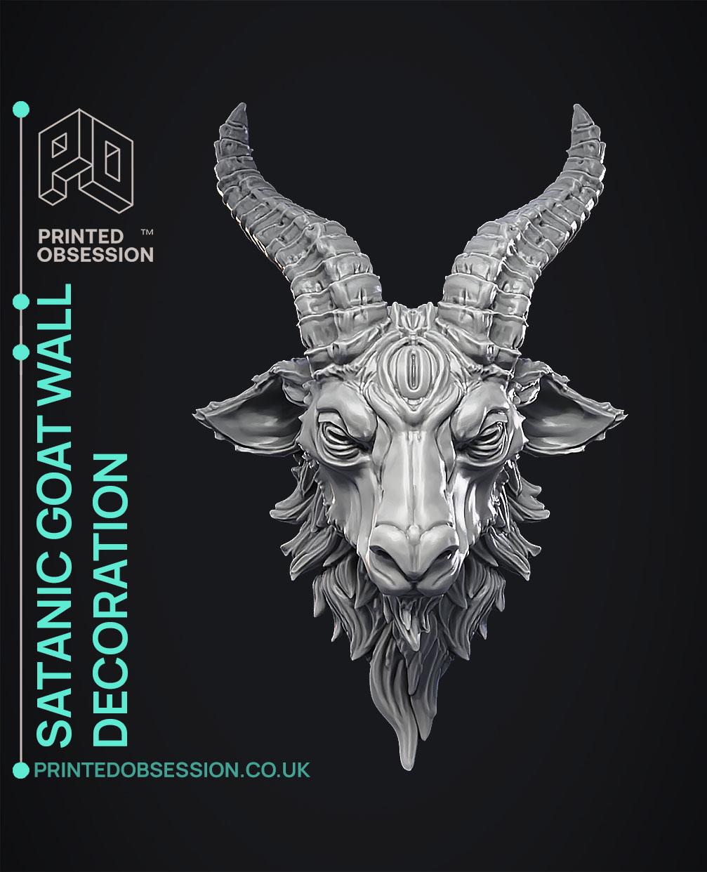 Satanic Ram - Wall Decoration 3d model