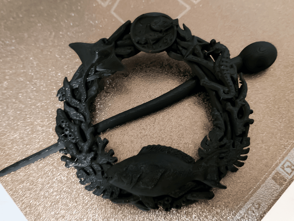 Hair_Brooch_005.3mf 3d model
