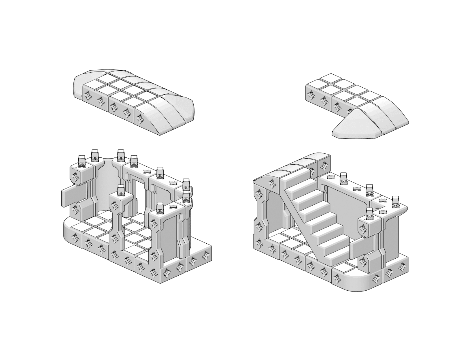 PrintABlok Landcraft Blank Terrain Construction Set 3d model