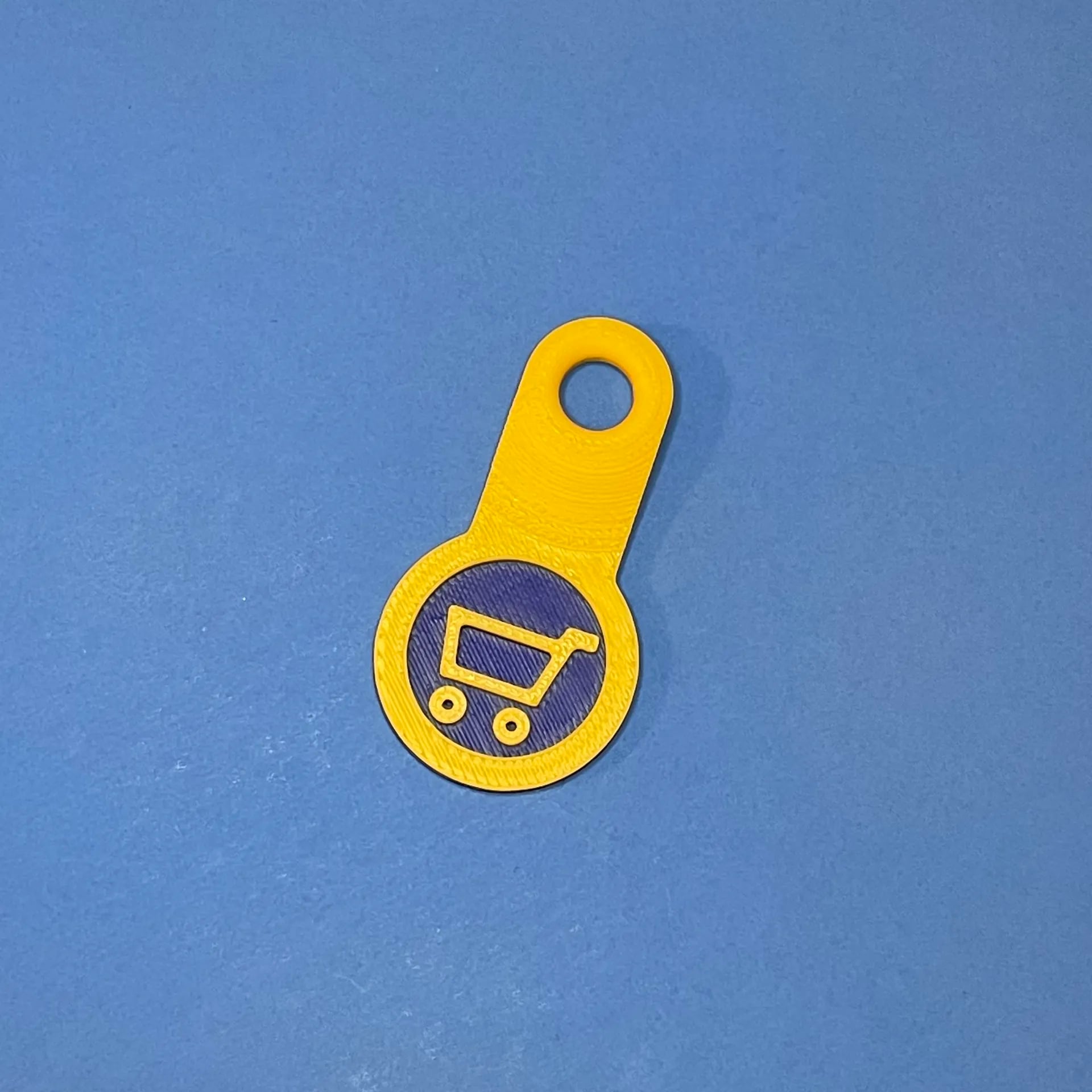 Shopping Cart Token STL File | US Quarter Size | Free Model 3d model