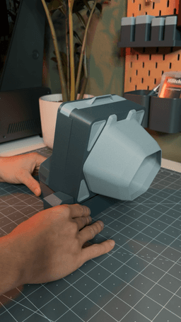 Solder Fume Extractor - No Heat Set Inserts Version 3d model