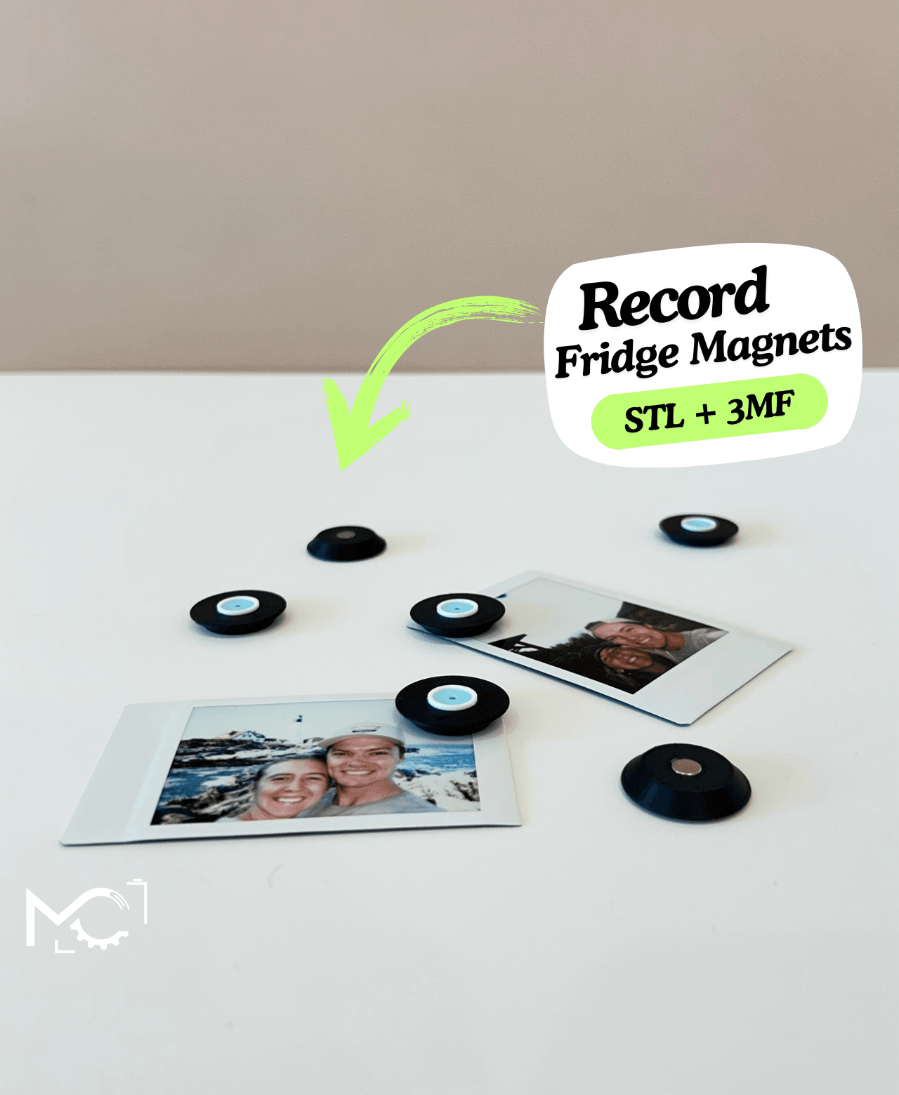RecordFridgeMagnet 3d model