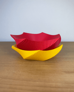 Spira Bowl - Grooved Bowl with Spherical Center - Parametric Bowl & 3D Printed Bowl for Home 3d model