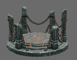 Ancient Chain Portal STL File for 3D Print 3d model