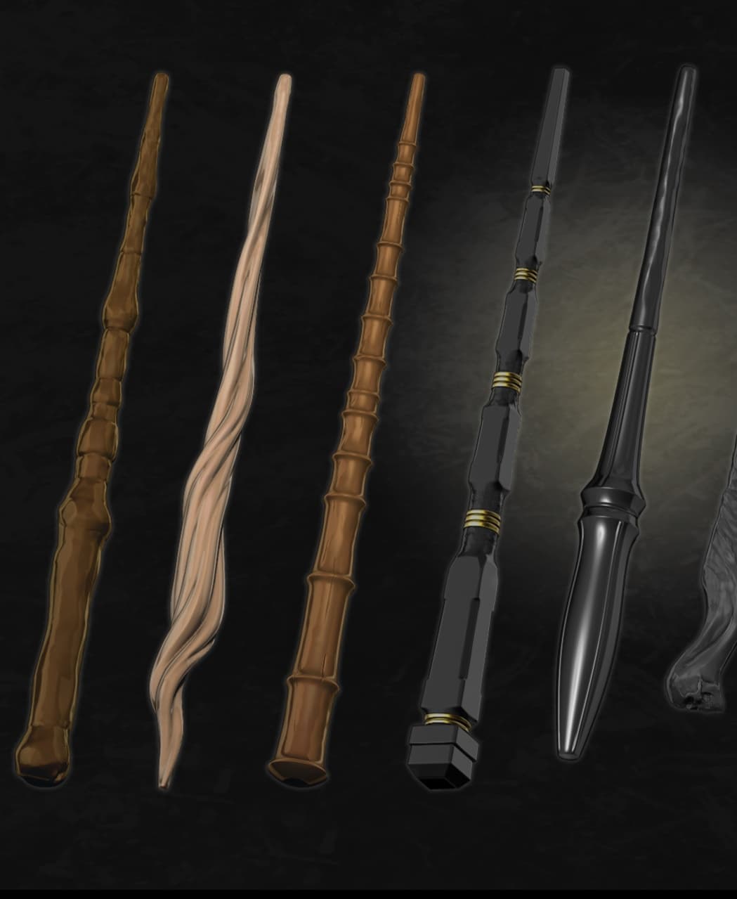 Custom wand set 3d model