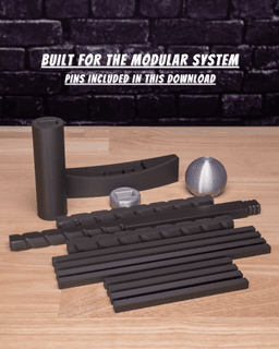 Short Sword 1 Modular Kit | No Supports, No AMS, No Glue 3d model
