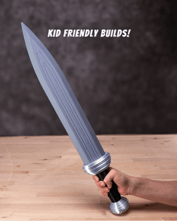 Short Sword 1 Modular Kit | No Supports, No AMS, No Glue 3d model