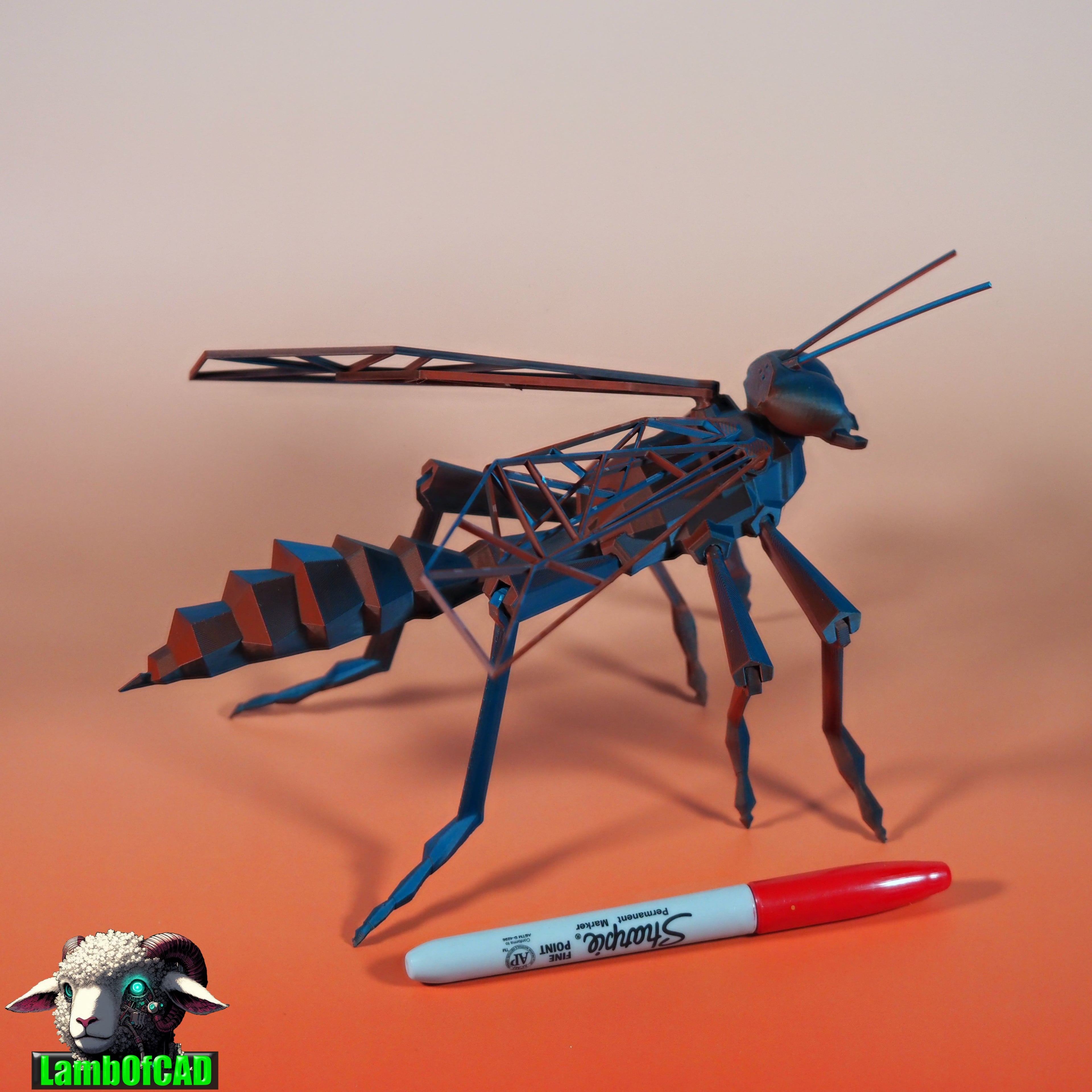 Low Poly Hornet 3d model