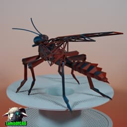 Low Poly Hornet 3d model