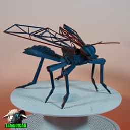 Low Poly Hornet 3d model