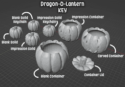 Dragon-O-Lantern & Pumpkin 3d model