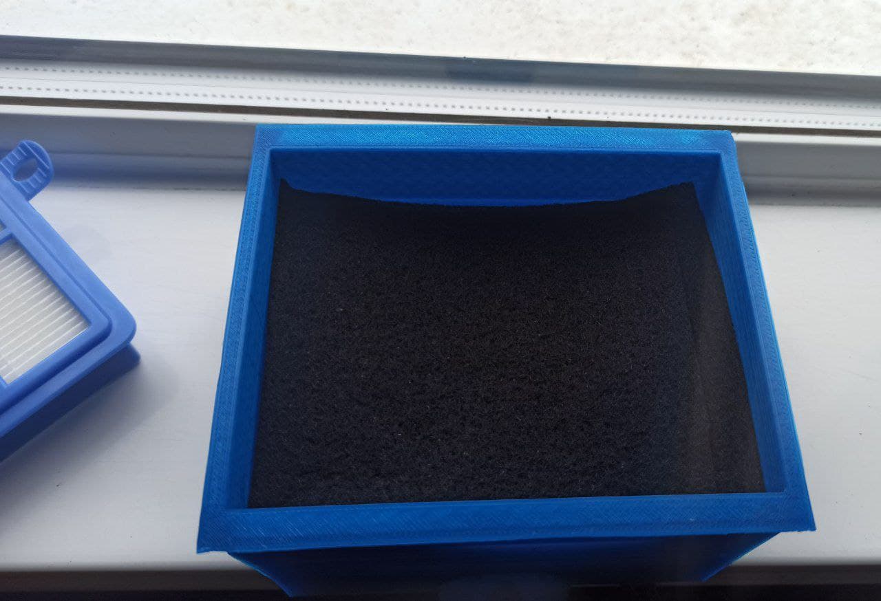 Housing for HEPA + Active Carbon Filter for 3D Printer Enclosure 3d model