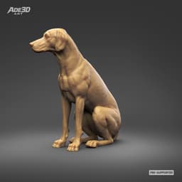 Dalmatian 3D Print Model Pose 06 3d model