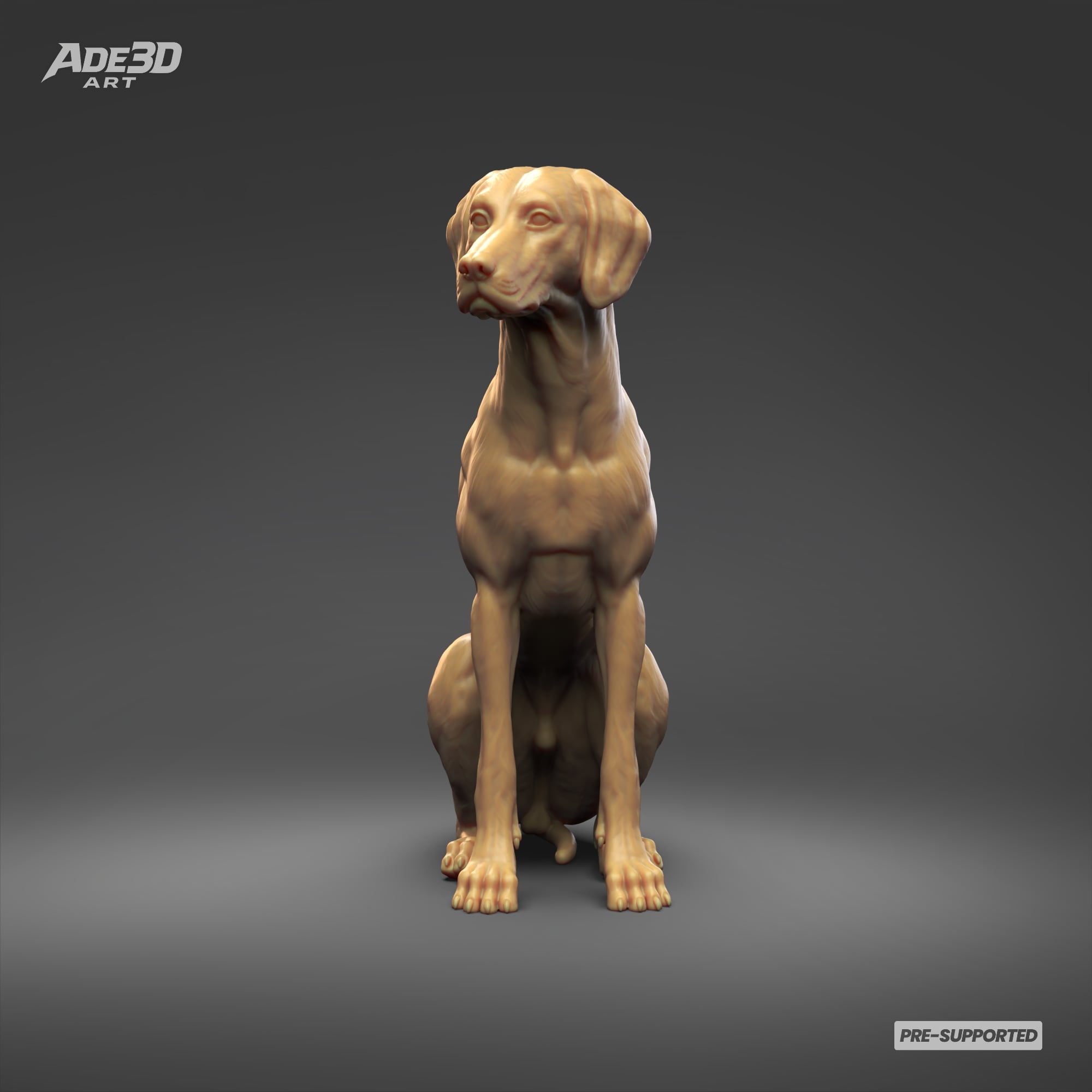 Dalmatian 3D Print Model Pose 06 3d model