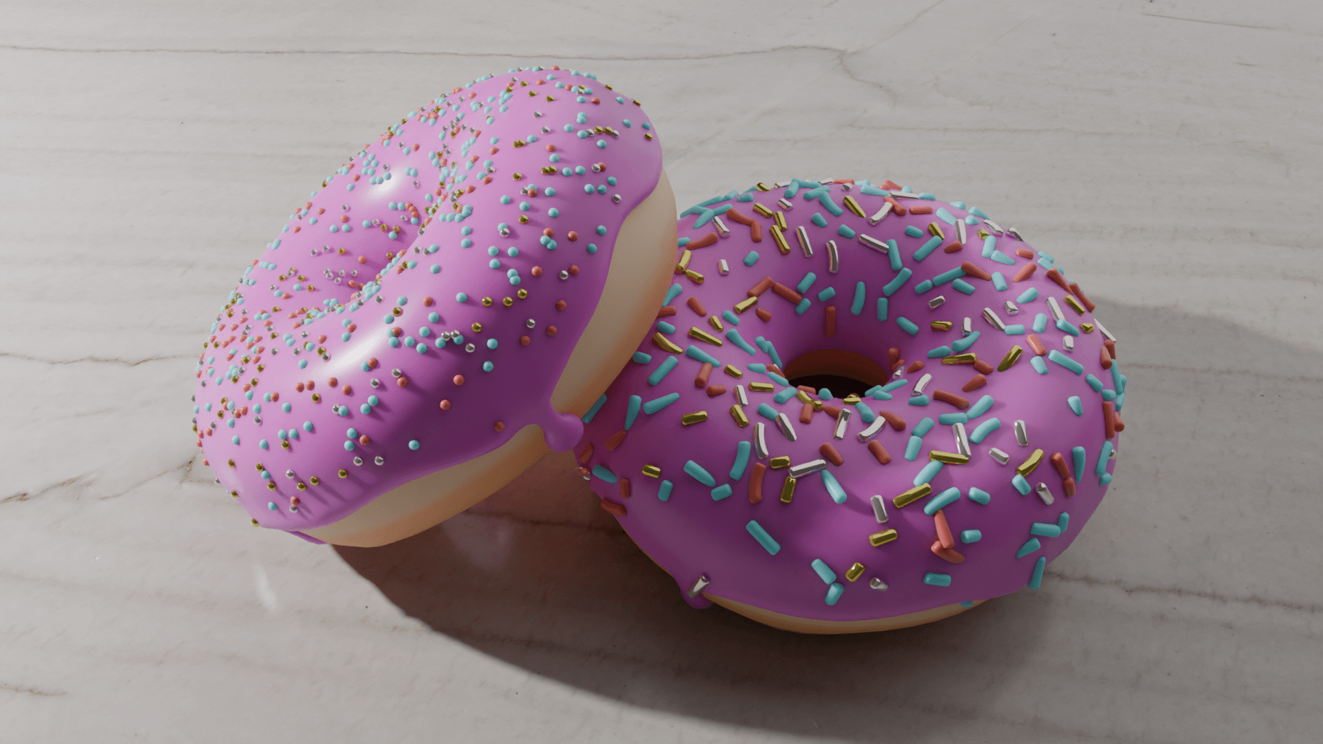 Sprinkle Donut 3d model