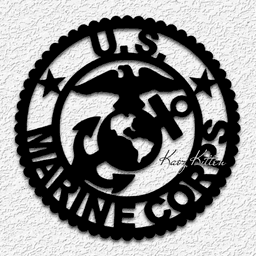 US marine corps wall art Military home decor 3d model