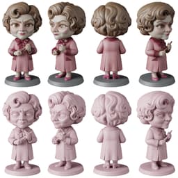 Harry Potter STL Files - Harry Hermione Ron - Wizarding World 3D Print Models 3d model