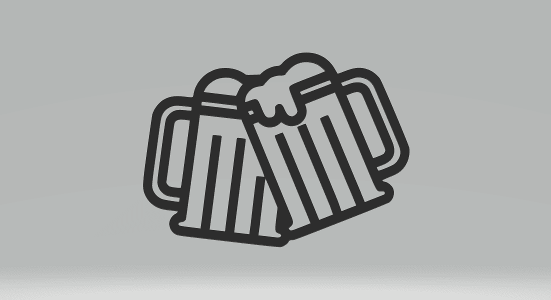 Beer 2D Art.stl 3d model