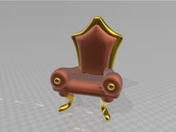 elegant chair 3d model
