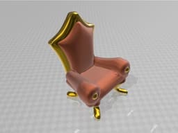 elegant chair 3d model