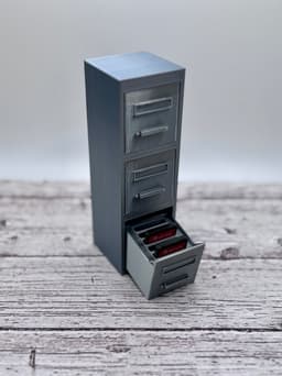 Mini Filing Cabinet 3d model