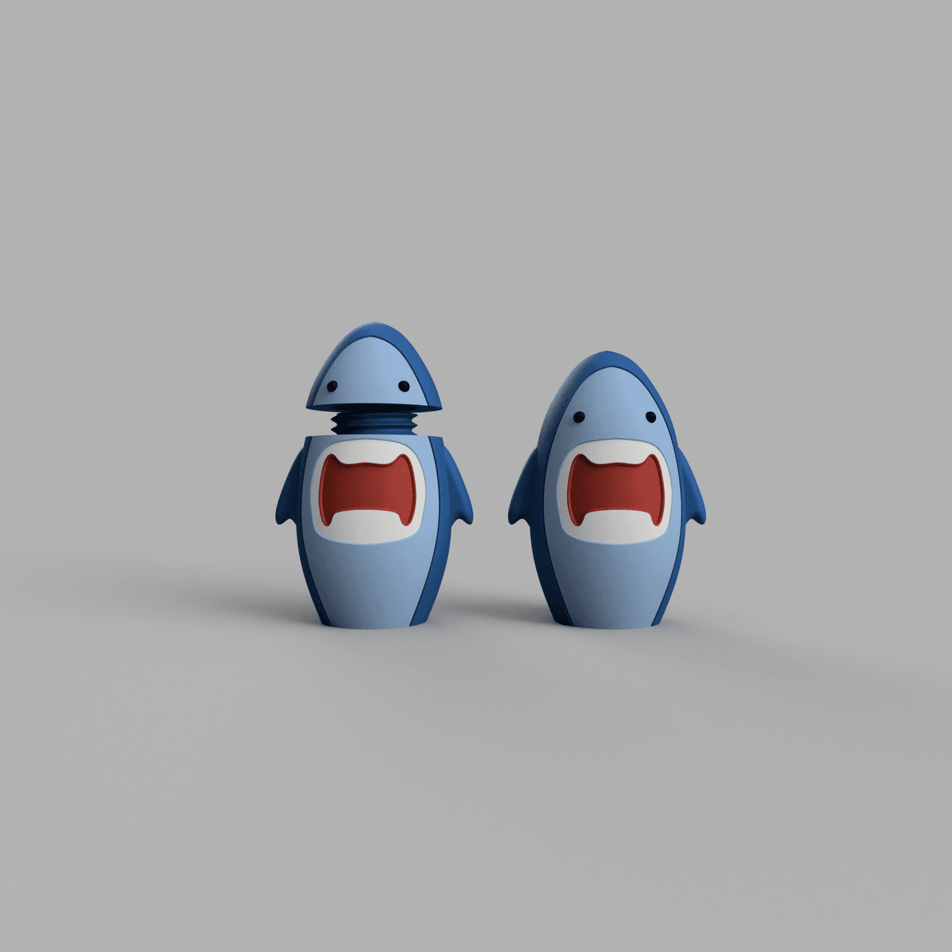 shark container 3d model