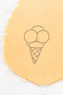 Ice Cream Cookie Cutter, Biscuit Cutter 3d model