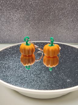 Halloween Pumpkin Keychain 3d model
