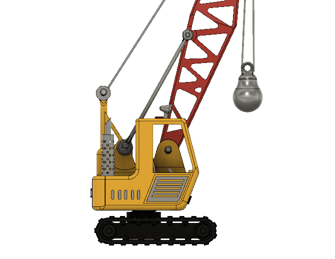 Accessory for Yellow Crawler Crane 3d model