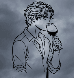 Elegant Man with Wine Glass Wall Art.stl 3d model