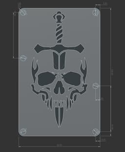 Floyd Rose BackPlate Cover (Schecter SLS Elite) 3d model