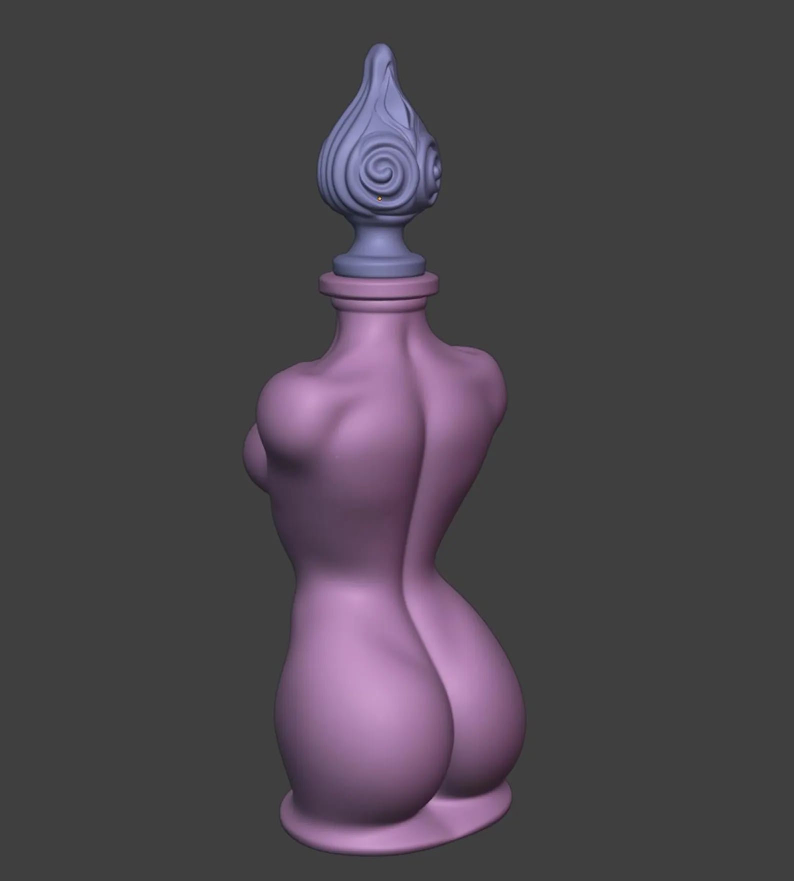 Body Elixir Potion Bottle with Stopper 3d model