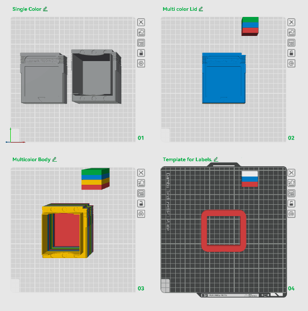 Retro Game Cartridge Stack Deck Box 3d model