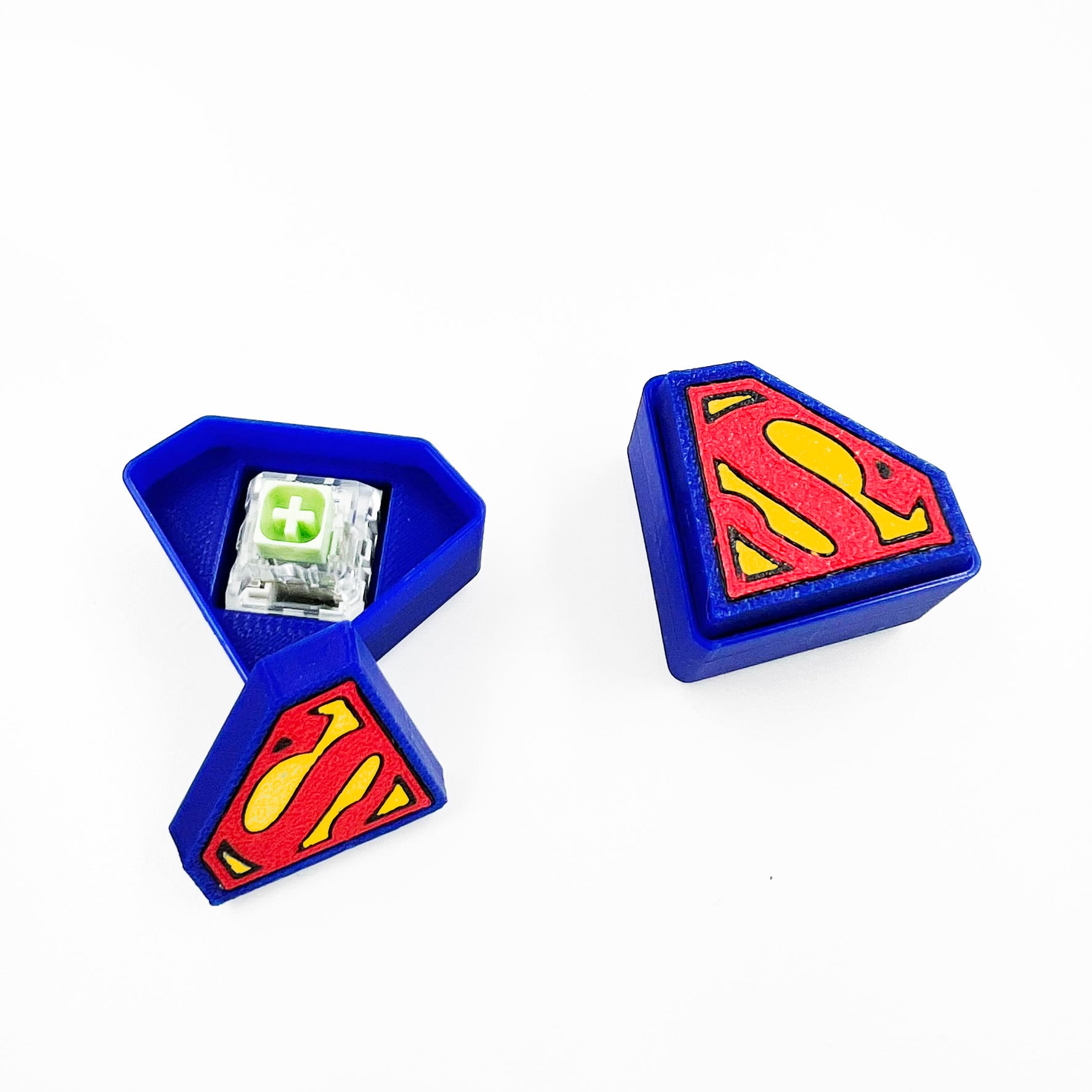 Superman S-Shield Fidget Clicker / Keychain 3d model