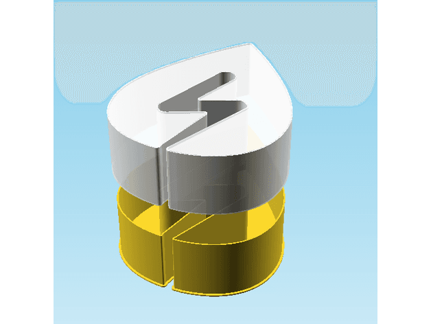drop_light, nestable box (v2) 3d model