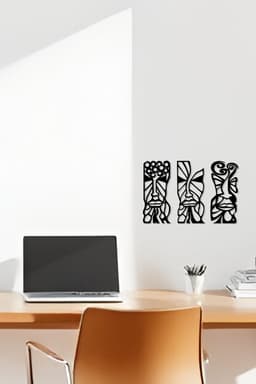 African Mask Wall Art, Wall Decor, Home Decor 3d model
