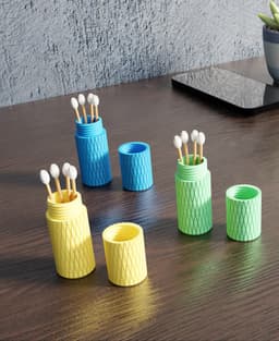 Q-Tip Travel Container, Elegant case 3d model