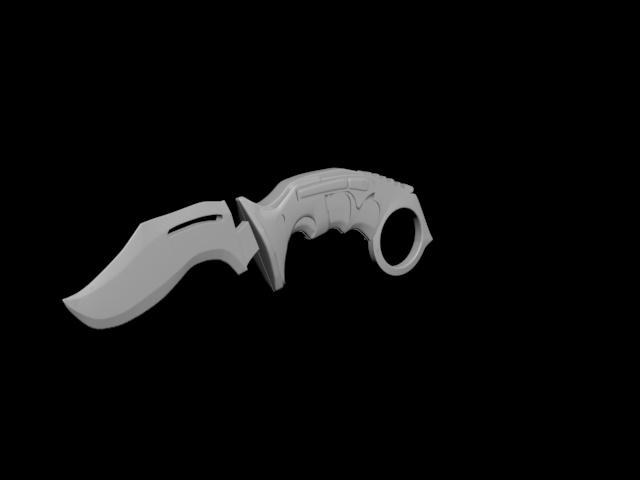 Legion Cosplay knife 3d model